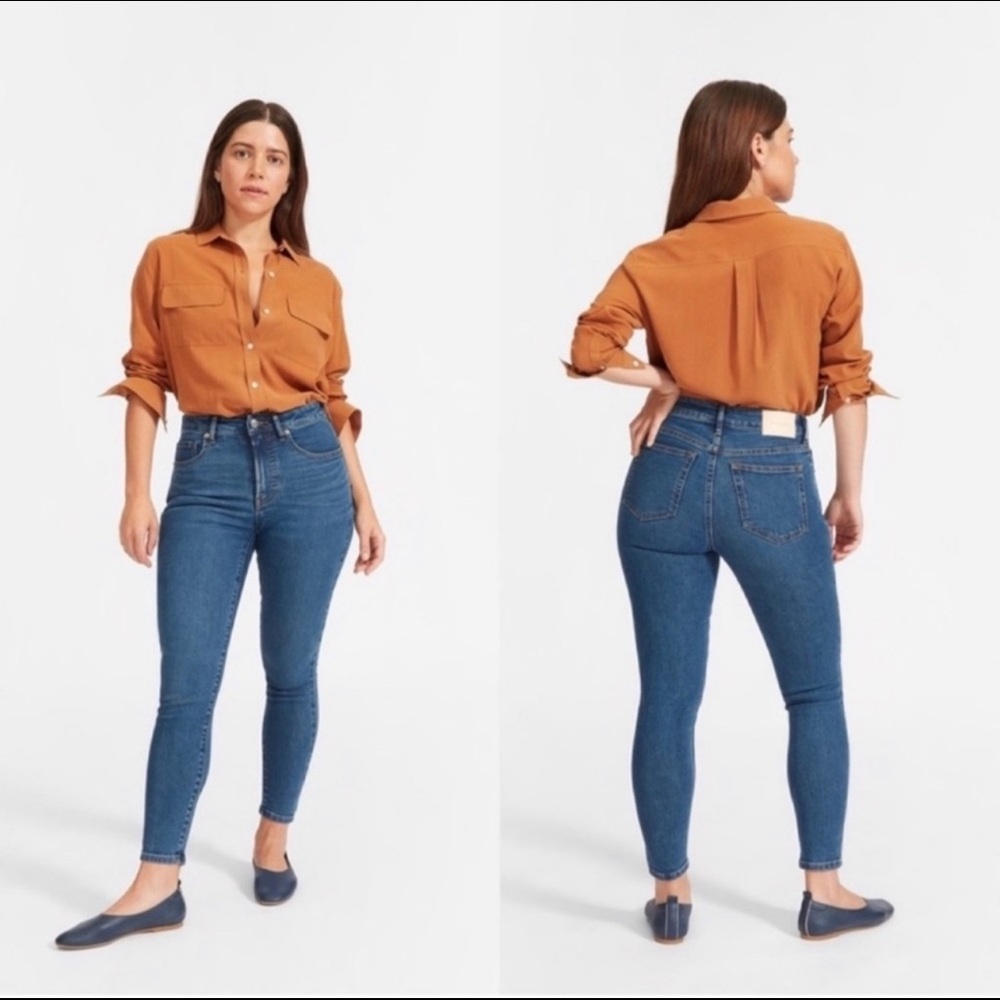 Everlane The Curvy Authentic Stretch High-Rise Skinny Jeans